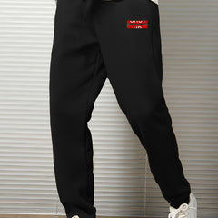 Men's Graphic Print Drawstring Sweatpants