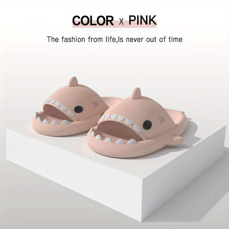 Men's Shark Pillow Slides Non Slip Slippers