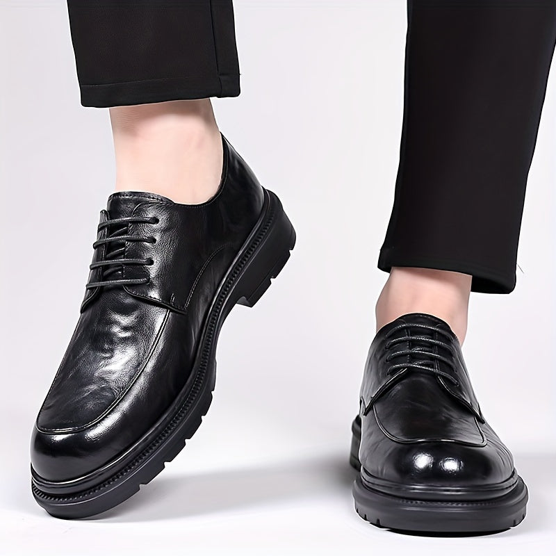 Men's Smart Casual Lace Up Chunky Dress Shoes