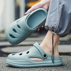 Men's Lightweight Comfy Clogs Hollow Out Non Slip Garden Shoes