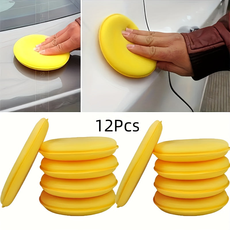 12pcs Car Foam Applicator Pad Sponge for Waxing and Polishing