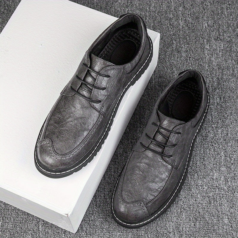 Men's Heeled Derby Shoes Lace up Front Office Business Formal Tie Events