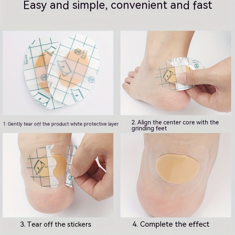 10pcs/20pcs Heel Stickers Self-adhesive Invisible Shoes Feetz Anti-wear Stickers