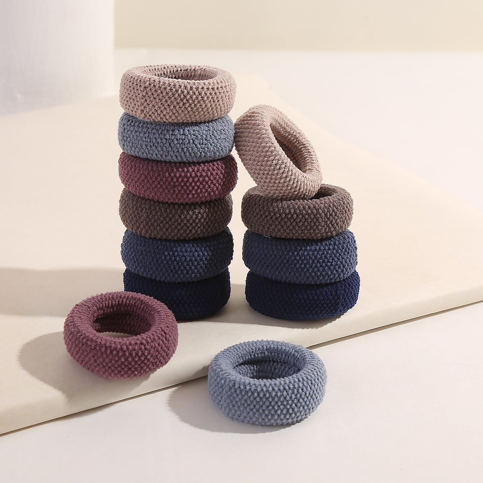 12pcs Solid Hair Tie