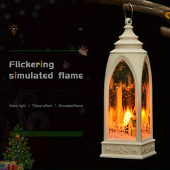 Snow Village Mini House Lamp with LED Light Decoration