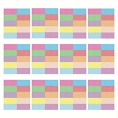 6600pcs Waterproof Colored Dot Sticker 10 Colors School