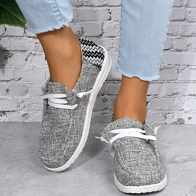 Women's Casual Canvas Shoes Lightweight Lace Up Sneakers