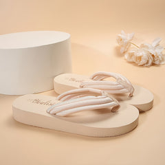 Minimalist Summer Flip Flops - Comfy Anti slip Platform Beach Slippers Women