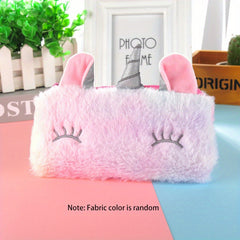 Unicorn Plush Coin Purse Large Capacity Stationery Bag