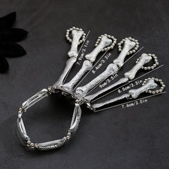 Punk Skull Hand Bone Bangle Bracelet