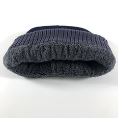 Men's Knitted Hat Plus Velvet Thick Woolen Hat Outdoor Cold Hat