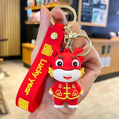 Dragon Keychain Pendant Year Gift School Bag Backpack Hanging Pendant