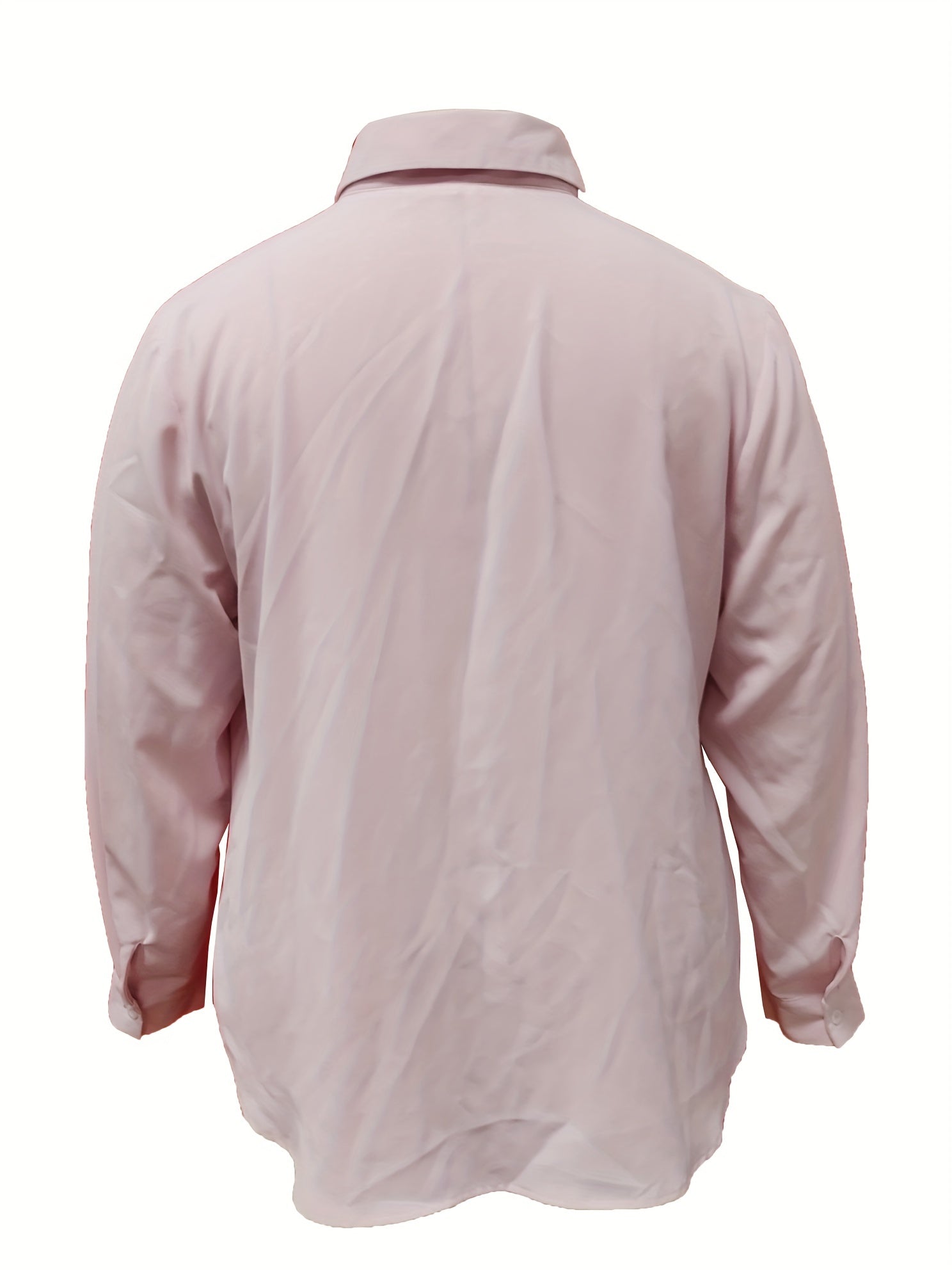 Button Up Long Sleeve Casual Blouse