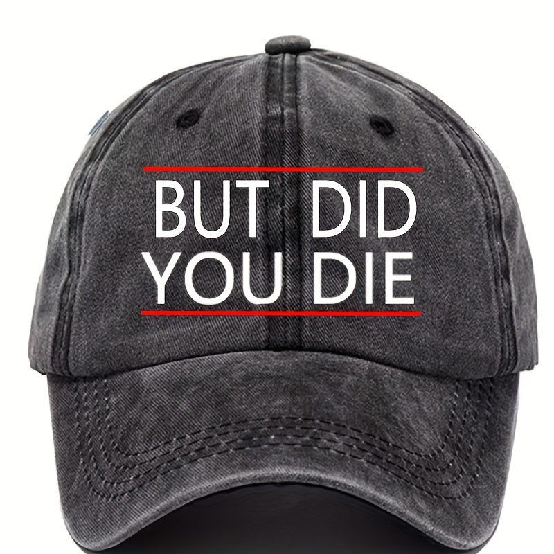 Fashionable Washed Cotton Baseball Cap Adjustable Sunscreen Hat