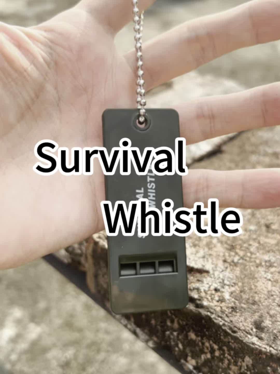 3 Frequency Outdoor Survival Whistle for Camping & Hiking, Loud & Durable