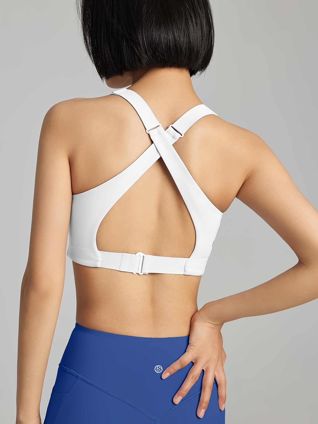 Criss Cross Backless Sports Bra Push Up Yoga Tank Top