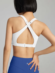 Criss Cross Backless Sports Bra Push Up Yoga Tank Top