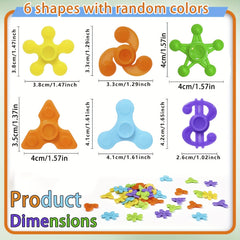25pcs Mini Finger Spinning Tops Sensory Toy - Educational Christmas Party Favors