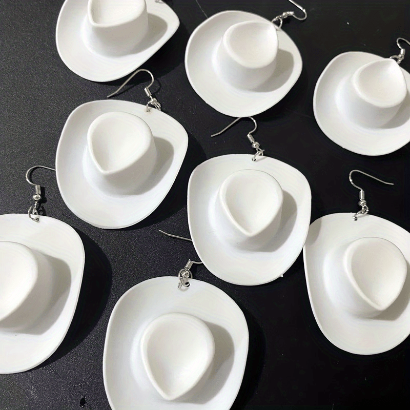 Creative Disco Cowboy Hat Earrings Party Accessories