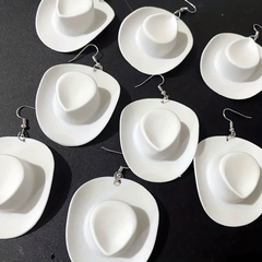 Creative Disco Cowboy Hat Earrings Party Accessories