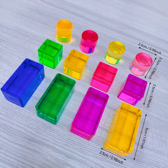 Acrylic Colorful Building Blocks Set