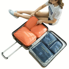 6pcs Camping Sleeping Bag Storage Bags Luggage Underwear Bra Shoes Organizer