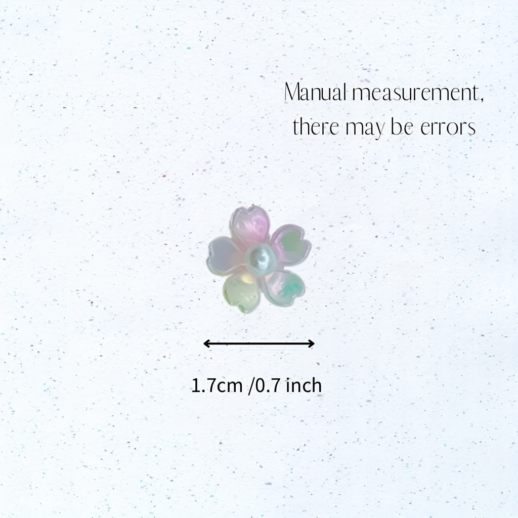 30 Random Gradient Flowers Shoe Charms for Clogs DIY Garden Shoes