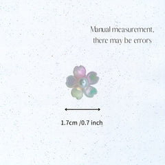 30 Random Gradient Flowers Shoe Charms for Clogs DIY Garden Shoes