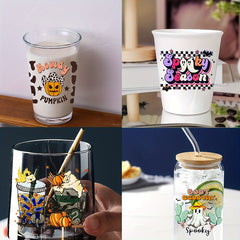 Christmas Series Cup Sticker DIY Waterproof Sticker Gift