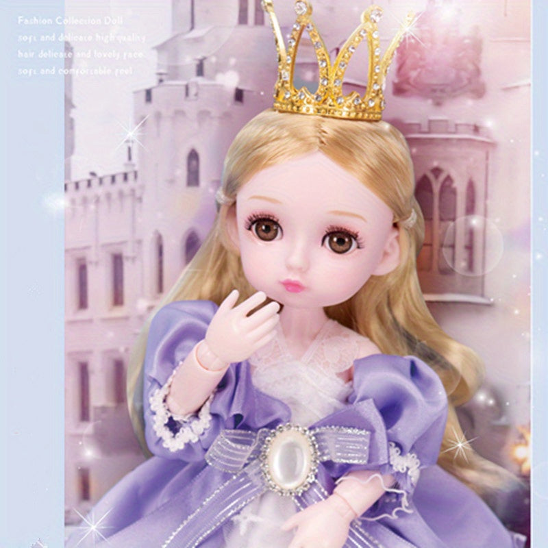 Adorable 13 Joints Sweet Doll with Realistic 3D Eyelashes and Hair