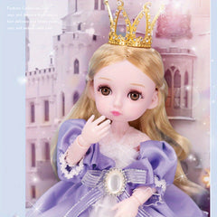 Adorable 13 Joints Sweet Doll with Realistic 3D Eyelashes and Hair
