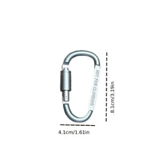 Aluminum D Buckle for Outdoor Camping Hiking