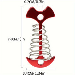 Deck Anchor Windbreak Fishbone Tent Stake Spring Buckle Camping