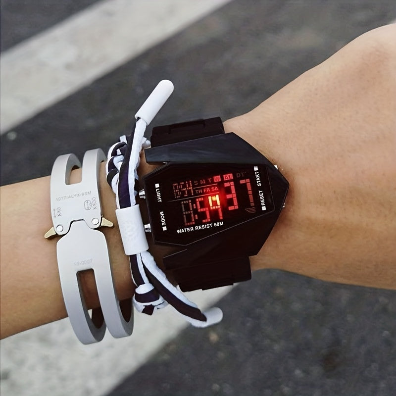 Kids Glow Aircraft Electronic Watch Gift