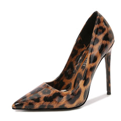 Leopard Print Pointed Toe High Heels Stiletto Pumps
