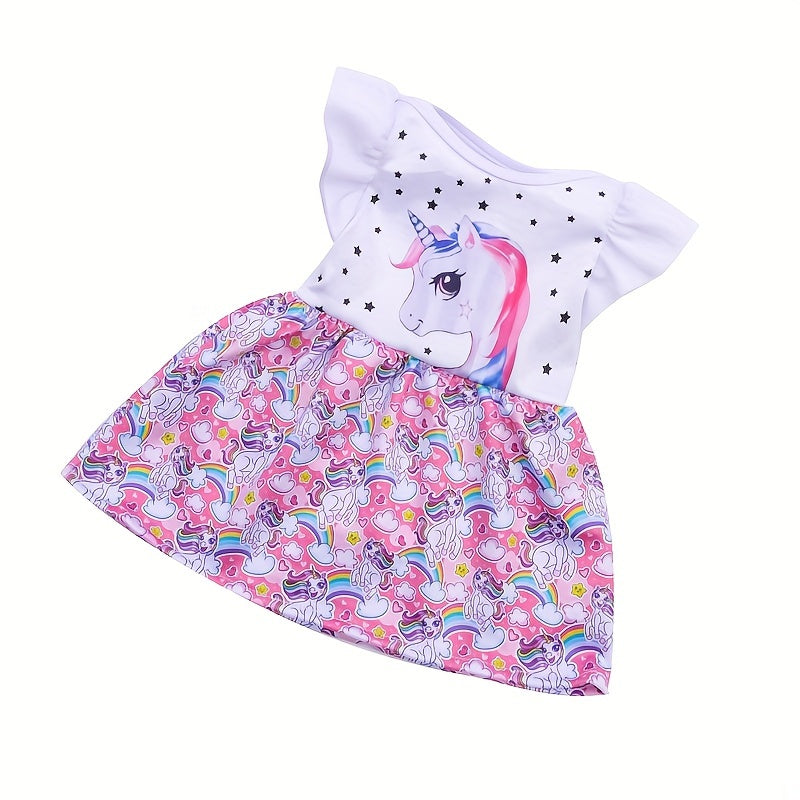 Unicorn Dress for 18 Inch Dolls
