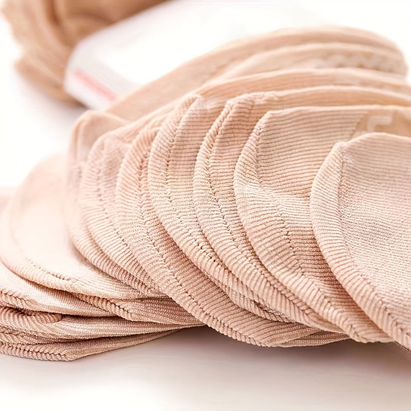 5 Pairs Semi Sheer Non Slip Socks Women's Stockings