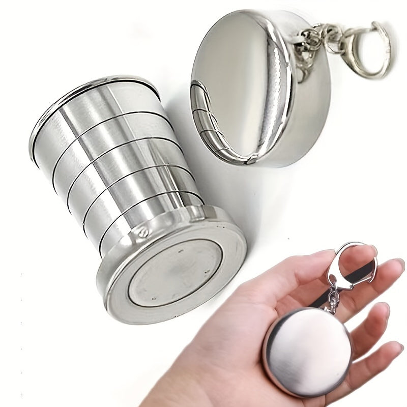 3pcs Mini Stainless Steel Wine Glasses for Outdoor Camping