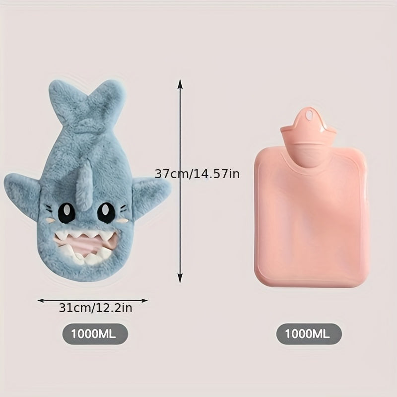 1pc Plush Hot Water Bag PVC Hand Warmer Christmas Gift