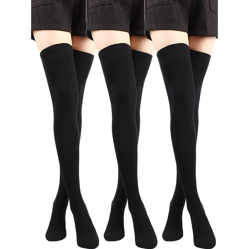 3 Pairs Compression Socks For Women And Men Knee High Compression Sock