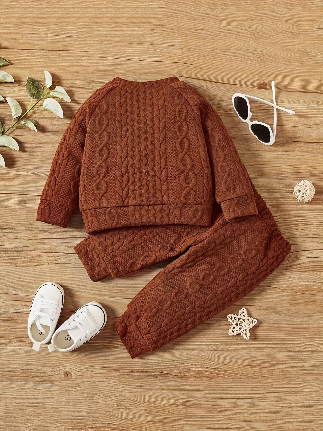 Boys Casual & Thermal Thick 2pcs Set Fall Winter