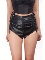 Punk Sexy Slim Shorts with Pockets