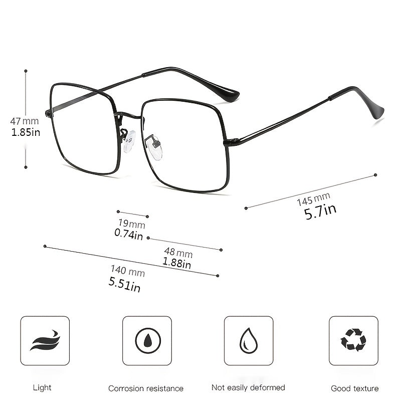 Square Blocking Glasses for Women - Protect Against Eye Strain and Glare