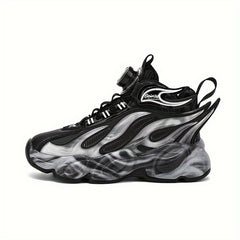 Kid's Basketball Shoes with Rotating Buckle Non Slip