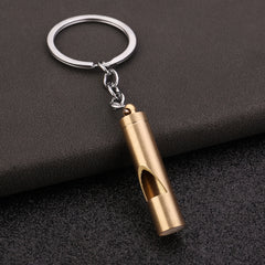 Mini Bullet Ear Spoon 2-in-1 Whistle Backpack Keychain