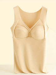Mesh Thermal V Neck Tank Top