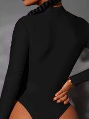 Tummy Control Bodysuit Long Sleeve Slimming Shaper