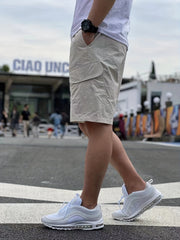 Men's Drawstring Cargo Shorts with Pockets