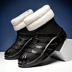Short Women's Rain Boots Winter Warm PVC Slip-resistant Work Boots