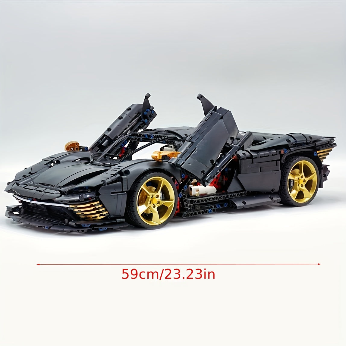 3778pcs Building Blocks Set, Golden Supercar 42143 Toy